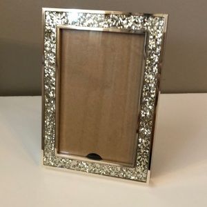 Kate Spade Lenox sparkling glitter silver frame 4x6